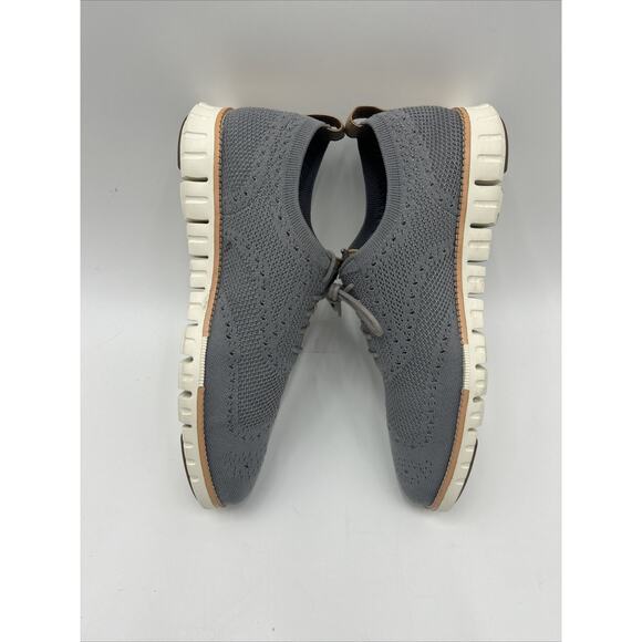 Cole Haan Original Grand Stitchlite Plain Oxford Men 11 Shoes Gray Knit Lace Up main image 4